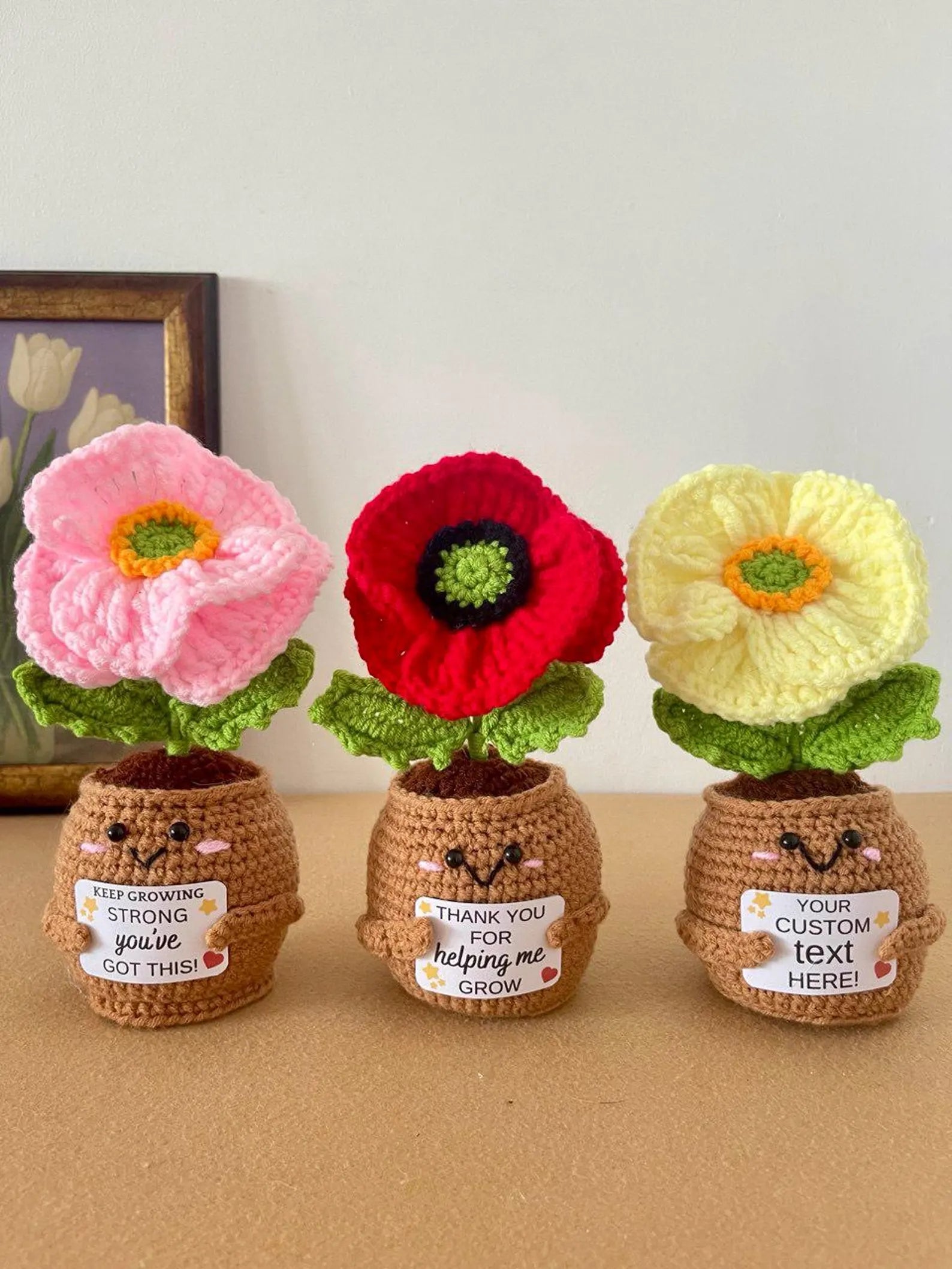 Cadeau pour maman – Fleur au crochet